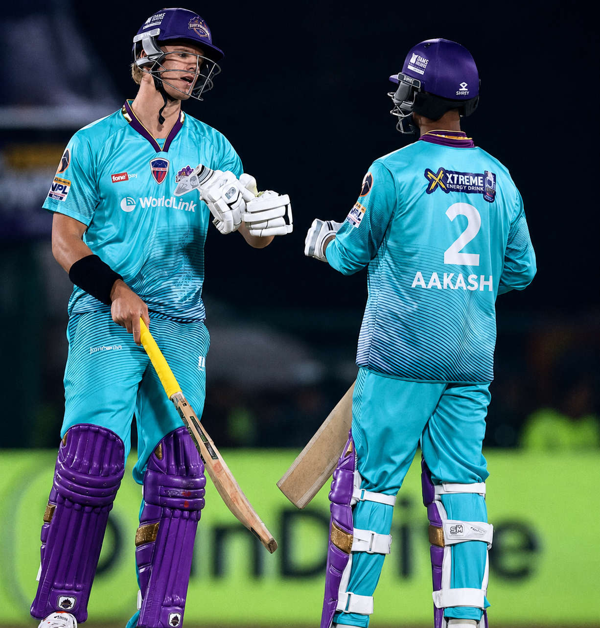 At the crease